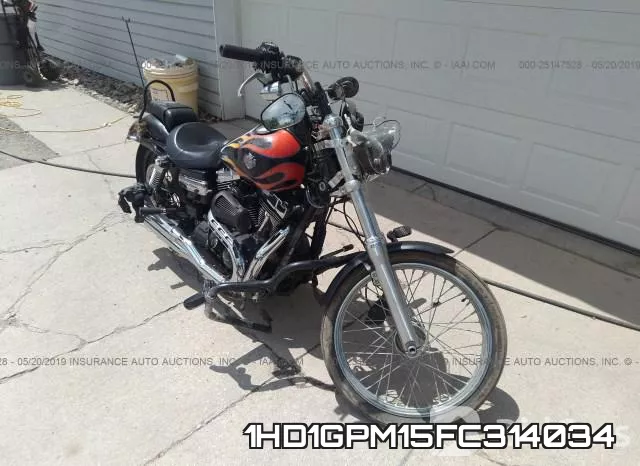 1HD1GPM15FC314034 2015 Harley-Davidson FXDWG, Dyna Wide Glide