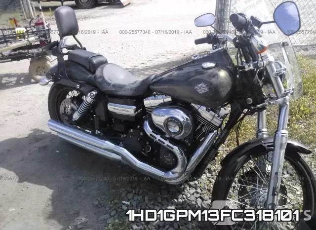 1HD1GPM13FC318101 2015 Harley-Davidson FXDWG, Dyna Wide Glide
