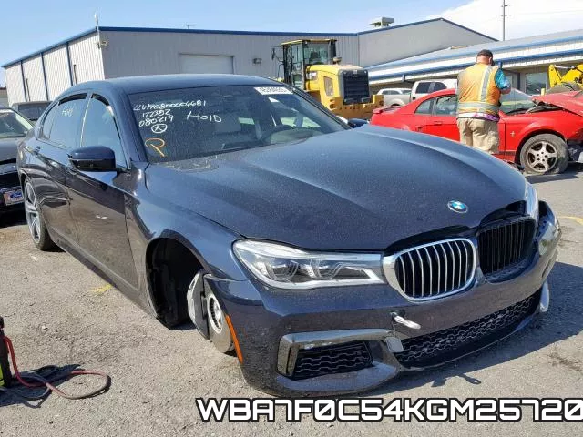 WBA7F0C54KGM25720 2019 BMW 7 Series, 750 I