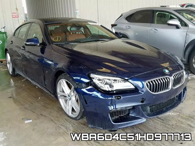 WBA6D4C51HD977713 2017 BMW 6 Series, 650 I