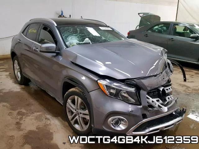 WDCTG4GB4KJ612359 2019 Mercedes-Benz GLA-Class,  250 4Matic