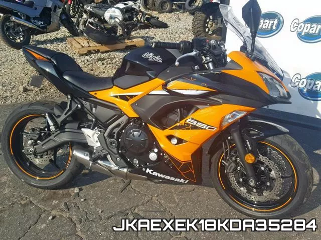 JKAEXEK18KDA35284 2019 Kawasaki EX650, F