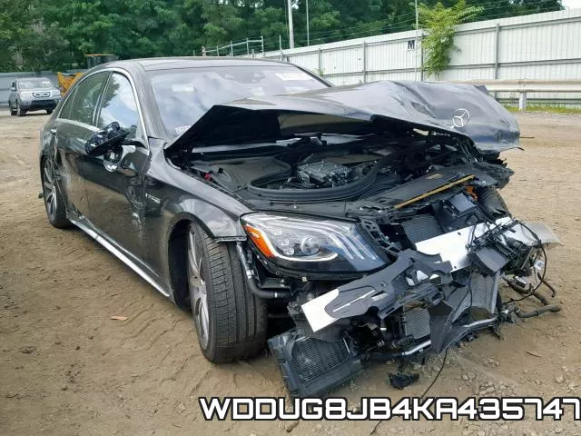 WDDUG8JB4KA435747 2019 Mercedes-Benz S-Class,  63 Amg 4Matic