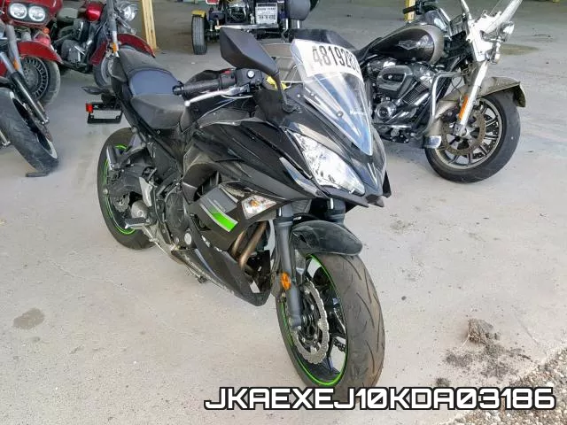 JKAEXEJ10KDA03186 2019 Kawasaki EX650, J
