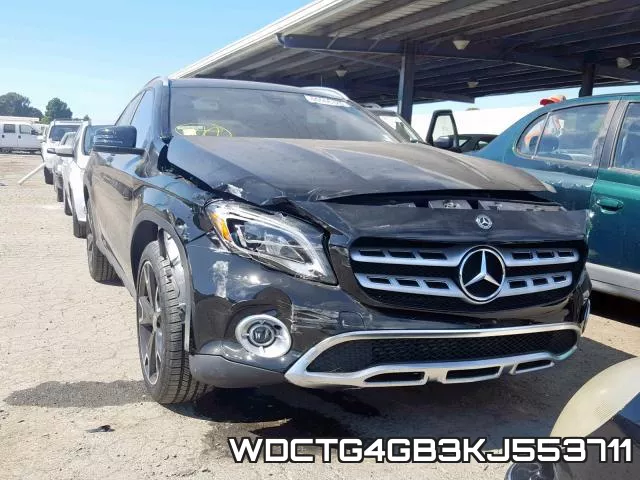 WDCTG4GB3KJ553711 2019 Mercedes-Benz GLA-Class,  250 4Matic