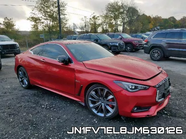 JN1FV7EL8JM630126 2018 Infiniti Q60, Red Sport 400