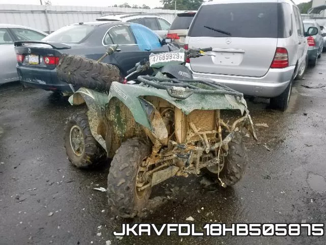 JKAVFDL18HB505875 2017 Kawasaki KVF750, L