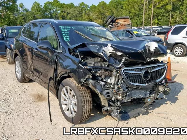 LRBFXCSA5KD009820 2019 Buick Envision, Essence