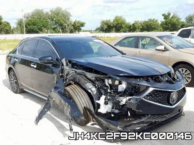 JH4KC2F92KC000146 2019 Acura RLX, Sport Hybrid