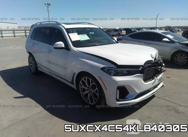 5UXCX4C54KLB40305 2019 BMW X7, Xdrive50I