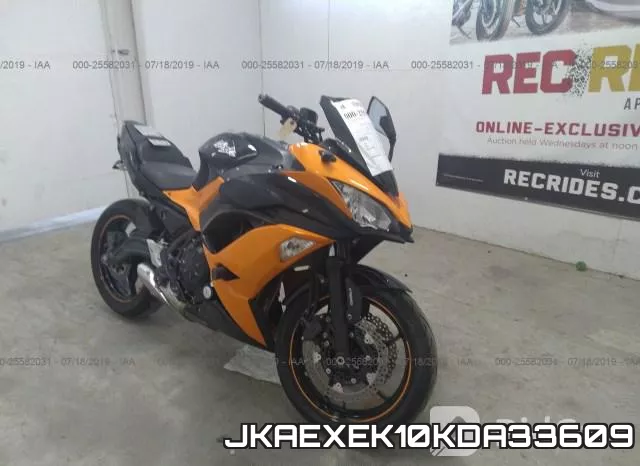 JKAEXEK10KDA33609 2019 Kawasaki EX650, F