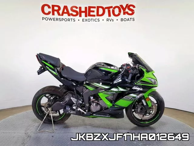 JKBZXJF17HA012649 2017 Kawasaki ZX636, F
