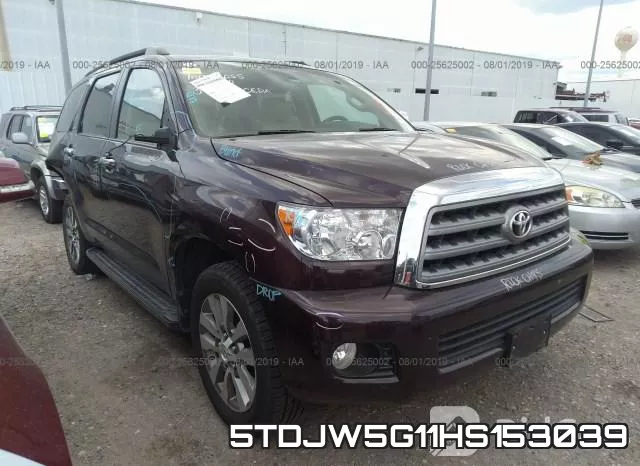 5TDJW5G11HS153039 2017 Toyota Sequoia, Limited