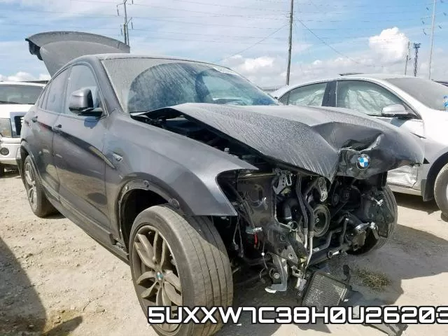 5UXXW7C38H0U26203 2017 BMW X4, Xdrivem40I
