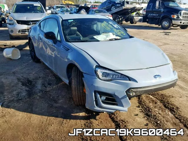 JF1ZCAC19K9600464 2019 Subaru BRZ, Limited