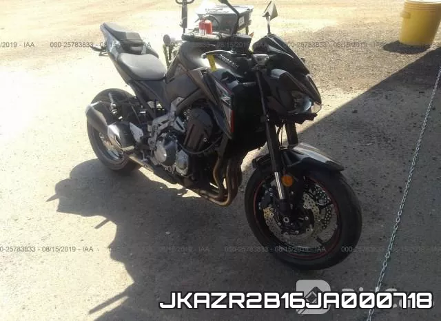 JKAZR2B16JA000718 2018 Kawasaki ZR900