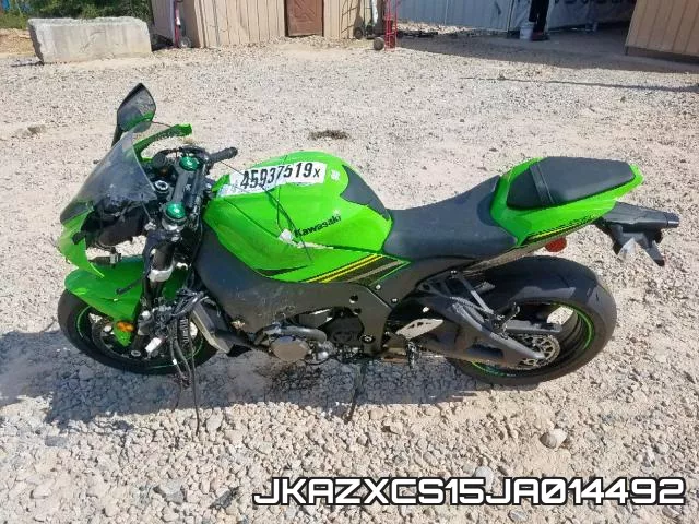 JKAZXCS15JA014492 2018 Kawasaki ZX1000, S