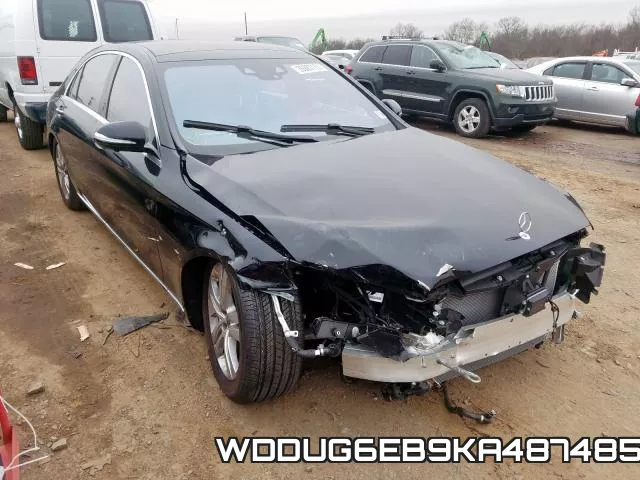 WDDUG6EB9KA487485 2019 Mercedes-Benz S-Class,  450 4Matic