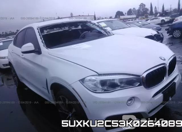 5UXKU2C53K0Z64089 2019 BMW X6