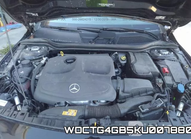 WDCTG4GB5KU007880 2019 Mercedes-Benz GLA-Class,  250 4Matic