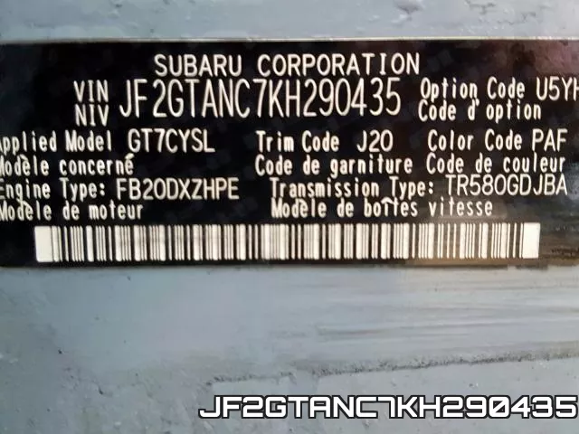 JF2GTANC7KH290435