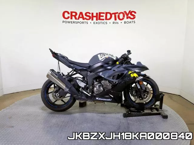 JKBZXJH18KA000840 2019 Kawasaki ZX636, K