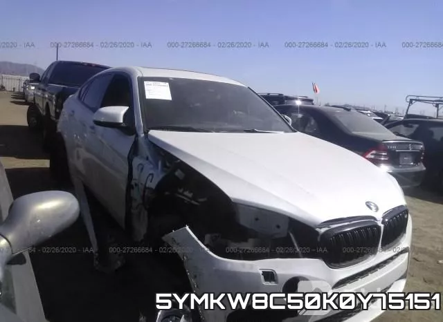 5YMKW8C50K0Y75151 2019 BMW X6, M