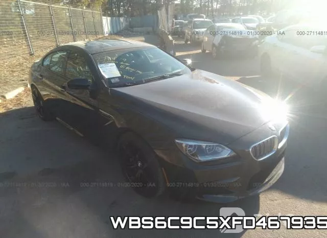 WBS6C9C5XFD467935 2015 BMW M6, Gran Coupe