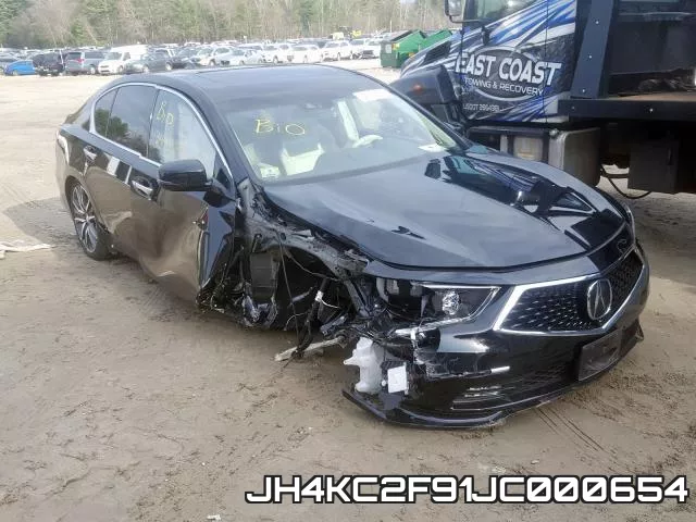 JH4KC2F91JC000654 2018 Acura RLX, Sport Hybrid Advance