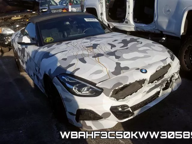 WBAHF3C50KWW30589 2019 BMW Z4, Sdrive30I