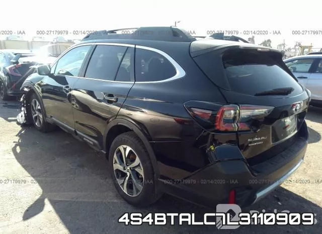 4S4BTALC7L3110909 2020 Subaru Outback, Limited