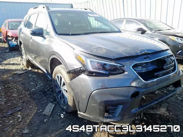 4S4BTACC3L3145270 2020 Subaru Outback, Premium