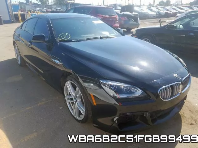 WBA6B2C51FGB99499 2015 BMW 6 Series, 650 I Gran Coupe
