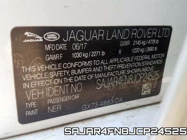 SAJAR4FN8JCP24525 2018 Jaguar XE