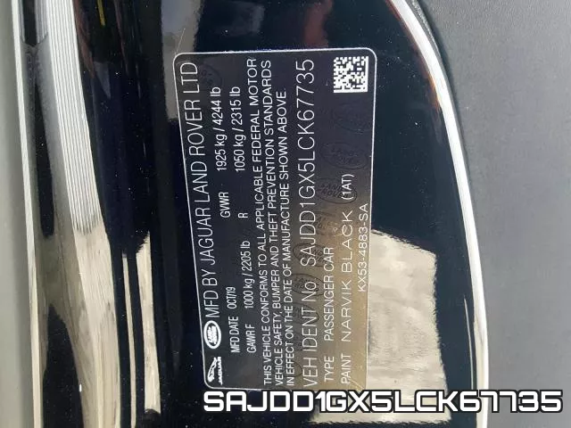 SAJDD1GX5LCK67735 2020 Jaguar F-Type