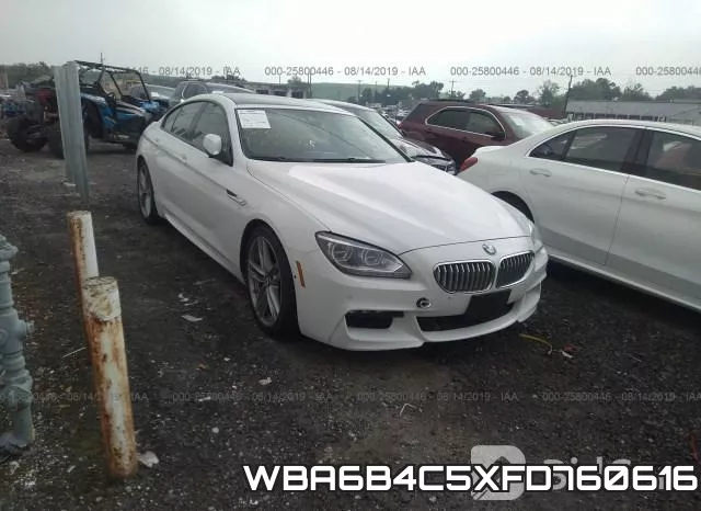 WBA6B4C5XFD760616 2015 BMW 6 Series, 650 Xi Gran Coupe