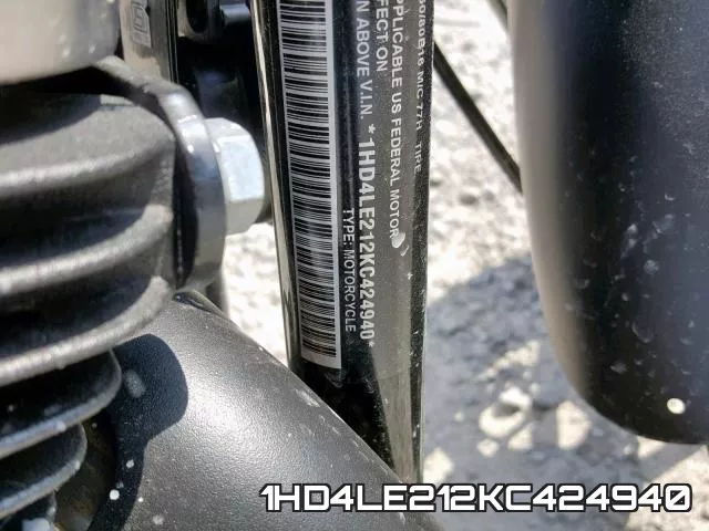 1HD4LE212KC424940 2019 Harley-Davidson XL883, N