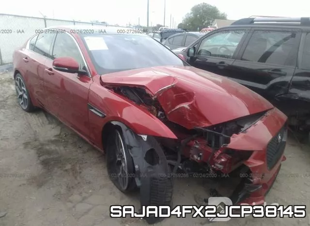 SAJAD4FX2JCP38145 2018 Jaguar XE, Premium