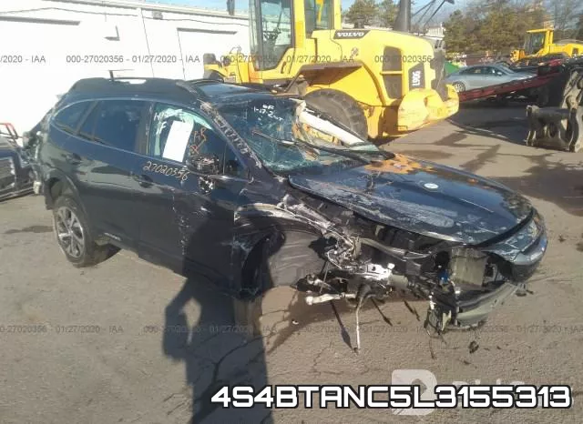 4S4BTANC5L3155313 2020 Subaru Outback, Limited