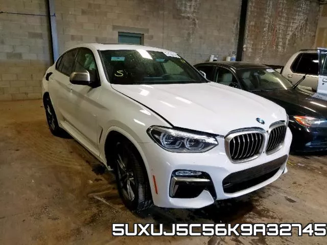 5UXUJ5C56K9A32745 2019 BMW X4, M40I