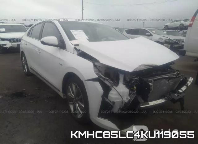 KMHC85LC4KU119055 2019 Hyundai Ioniq, Limited
