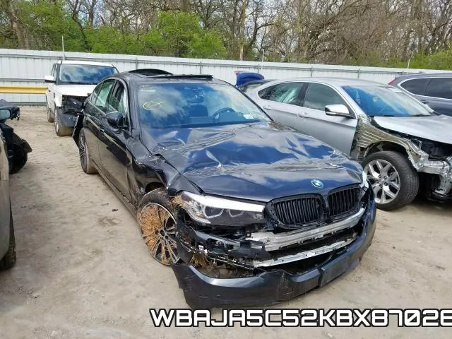 WBAJA5C52KBX87026 2019 BMW 5 Series, 530 I