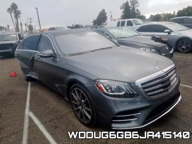 WDDUG6GB6JA415140 2018 Mercedes-Benz S-Class,  450