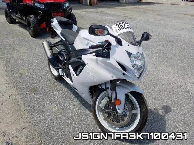 JS1GN7FA3K7100431 2019 Suzuki GSX-R600