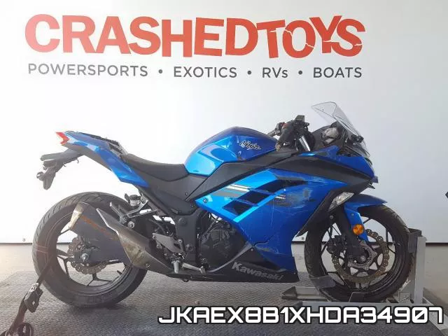 JKAEX8B1XHDA34907 2017 Kawasaki EX300, B