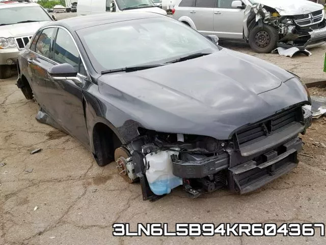 3LN6L5B94KR604367 2019 Lincoln MKZ