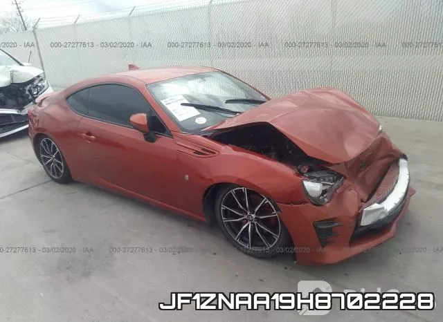 JF1ZNAA19H8702228 2017 Toyota 86, Special Edition
