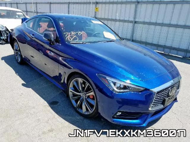 JN1FV7EKXKM360017 2019 Infiniti Q60, Red Sport 400