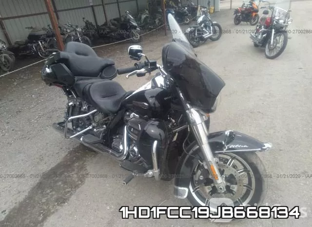 1HD1FCC19JB668134 2018 Harley-Davidson FLHTCU, Ultra Classic Electra Gld