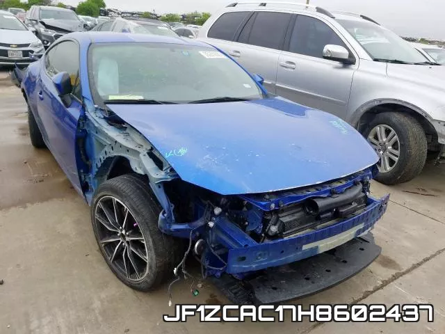 JF1ZCAC17H8602437 2017 Subaru BRZ, 2.0 Limited